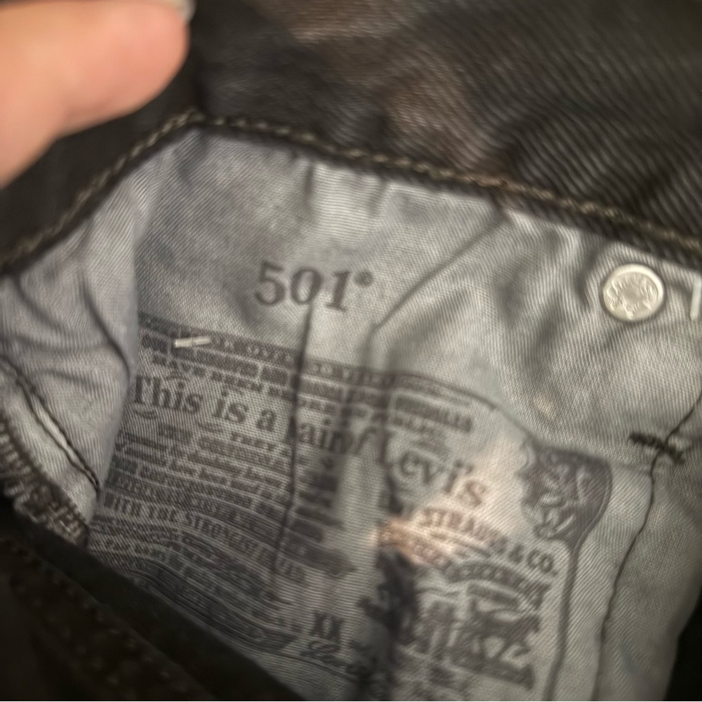levis 501 womens black denim shorts - Picture 6 of 7